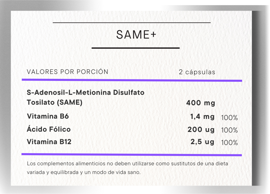 SAME+ informacion nutricional