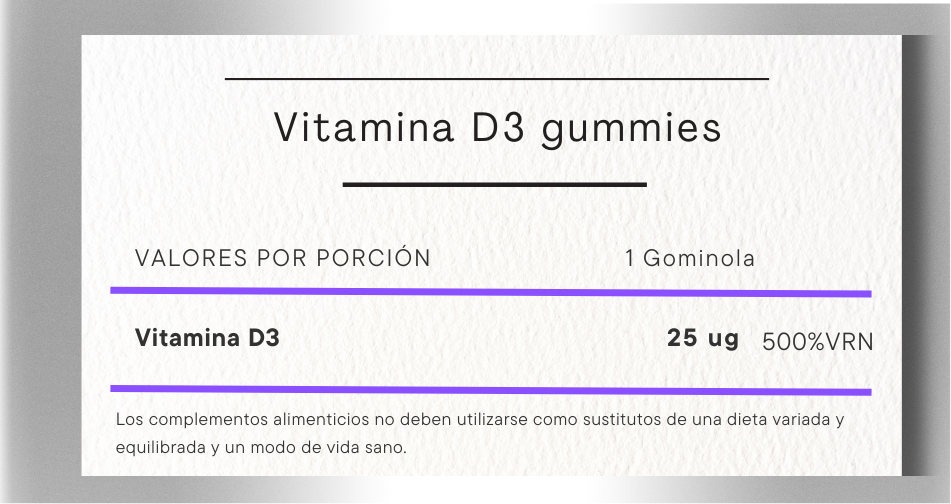 Vitamina D3 gummies